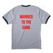 Nolos Locos Ringer Tee, a Athletic Heather/ Jet Black Cotton Ringer Tee (back-view)