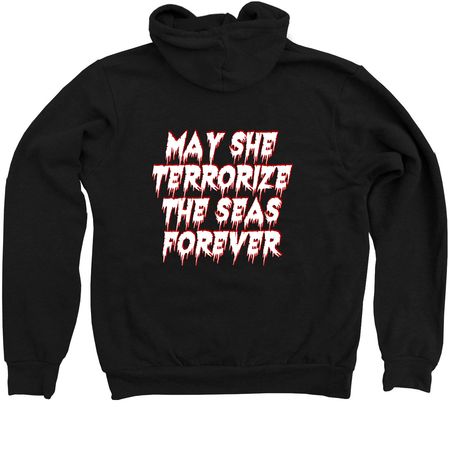 Battle Wolf Hoodie '25, a Black Zip Up Hoodie (back-view)