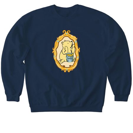Sweet as honey, a Navy Softstyle Crewneck Sweatshirt