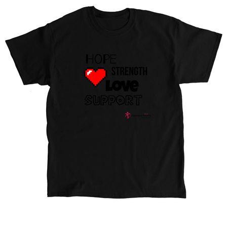 MLH NEO Pixel Heart #2, a Black Classic Unisex Tee