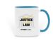 Equal Justice Under Law Ceramic Mug, a Light Blue Two-Tone Ceramic Mug
