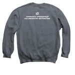 NOSC Tees & Hoodies, a Dark Heather Crewneck Sweatshirt (back-view)