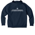 NOSC Tees & Hoodies, a Rebel Blue Allmade Organic CVC Pullover Hoodie (back-view)