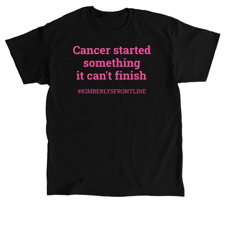 Cancer Started it, she's finishing it., a Black Classic Unisex Tee