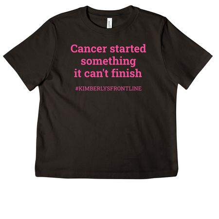 Cancer Started it, she's finishing it., a Black Women's Heavyweight Tee