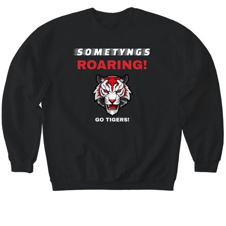 TYNGSBORO MA, a Black Softstyle Crewneck Sweatshirt