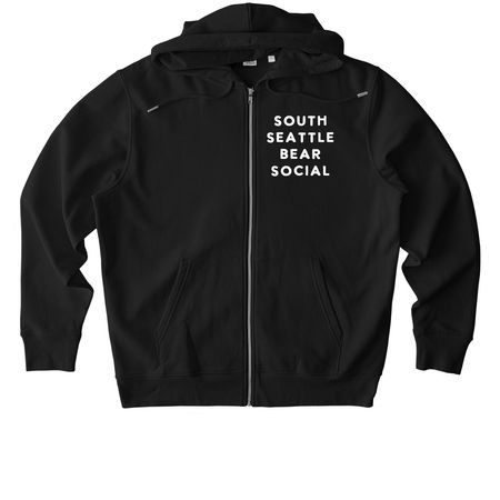 SSBS Logo Zip Hoodie, a Black Stanley/Stella Unisex Cultivator 2.0 Zip Up Pullover Hoodie