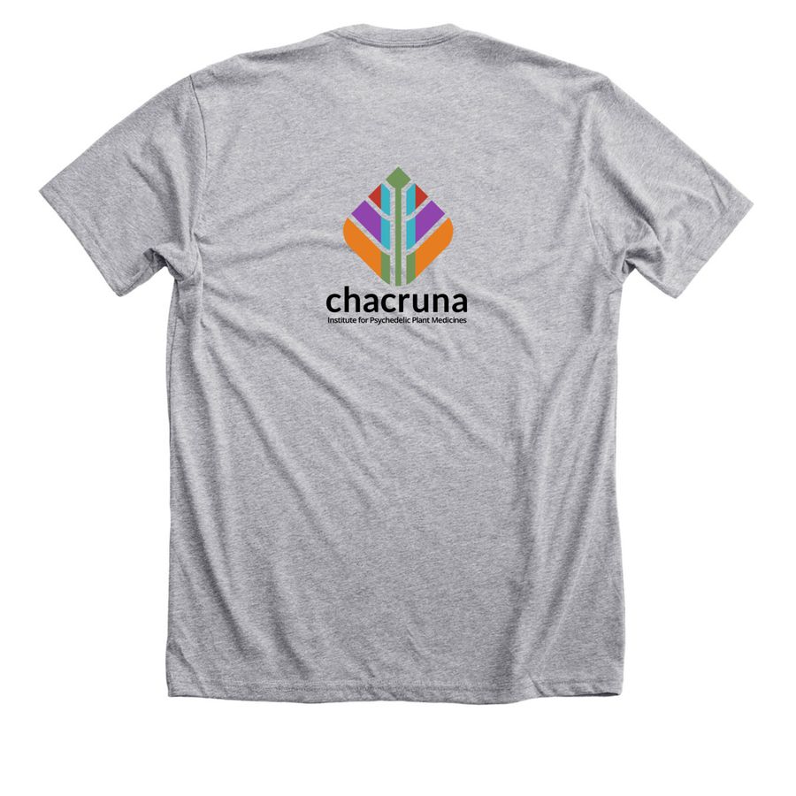 Psychedelic Justice, a Athletic Heather Premium Unisex Tee (back-view)