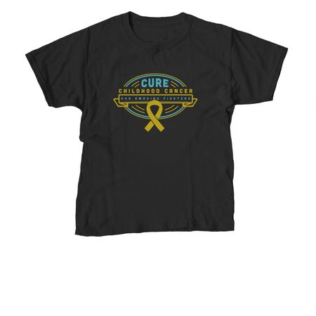 Childhood Cancer Awareness 2025 - OAF Shirts, a Black Youth Unisex Tee
