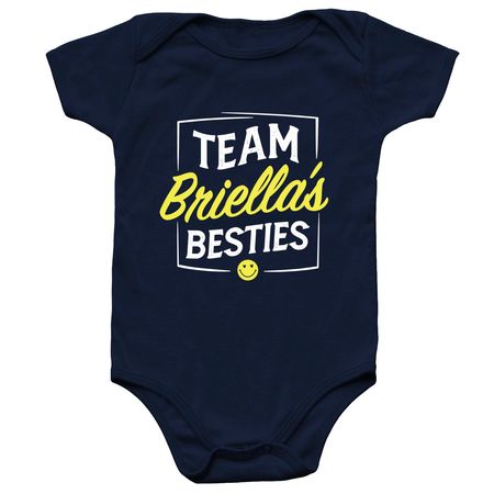 Briella's Besties Babies, a Navy Infant Onesie