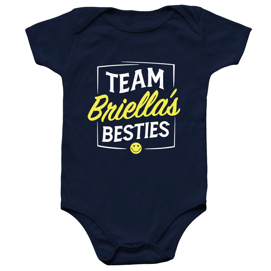 Briella's Besties Babies, a Navy Infant Onesie
