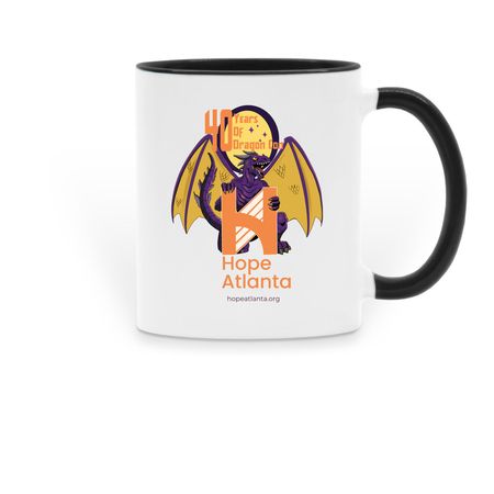 Hope Atlanta X Dragon Con Mug, a Black Two-Tone Ceramic Mug