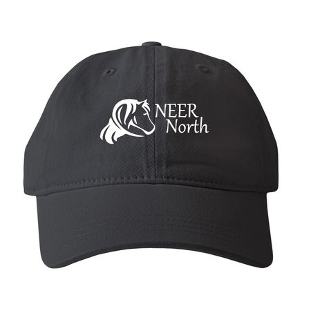 Baseball Hat, a Black Printed Pigment Dye Baseball Cap