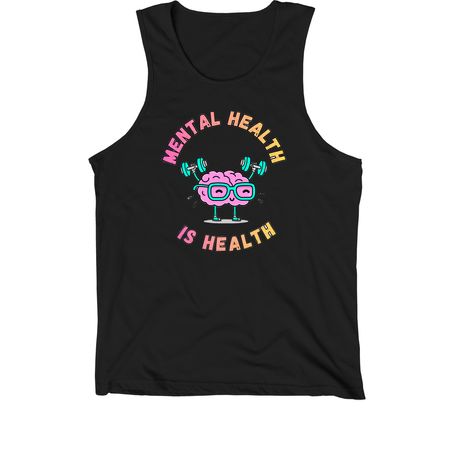 Mental Health is Health, a Black Premium Cotton Tank