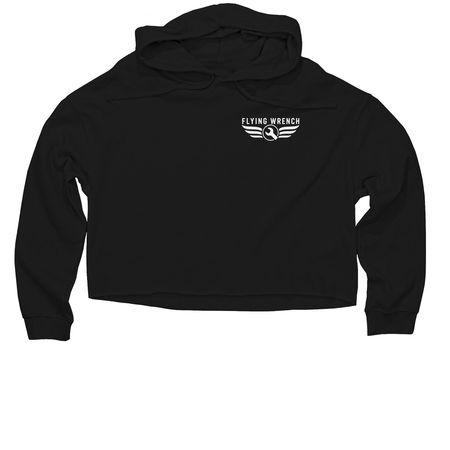 Women's Lightweight Cropped Hoodie, a Black Women?s Lightweight Cropped Hoodie