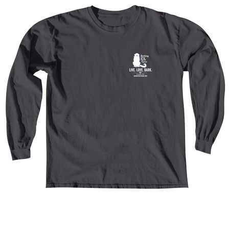 Fall 2026 fundraising campaign, a Graphite Comfort Colors Long Sleeve Tee
