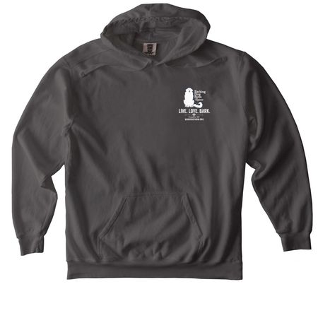 Fall 2026 fundraising campaign, a Pepper Comfort Colors Pullover Hoodie