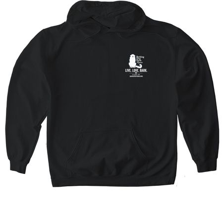 Fall 2026 fundraising campaign, a Black Gildan Softstyle Pullover Hoodie