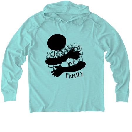 '26-'27 Theme: Family, a Saltwater Blue Allmade Organic Cotton Mineral Dye Hoodie Tee