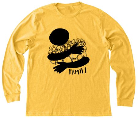 '26-'27 Theme: Family, a Heather Yellow Gold Premium Long Sleeve Tee