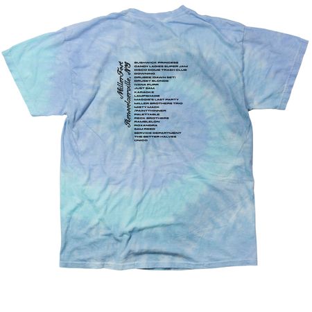 Dreamland Tie Dye, a Lagoon Classic Tie Dye Tee (back-view)