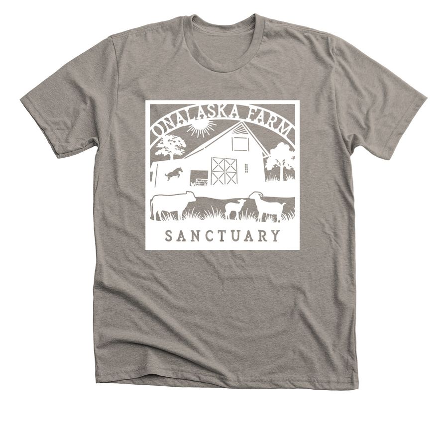 Onalaska Farm Sanctuary, a Heather Stone Premium Unisex Tee