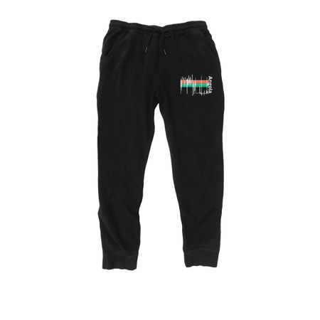 Angola Frequency, a Black Midweight Fleece Joggers