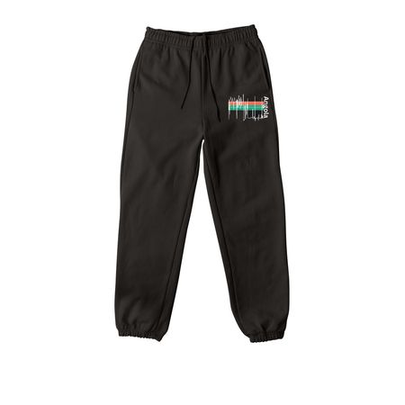 Angola Frequency, a Black Premium Heavyweight Jogger