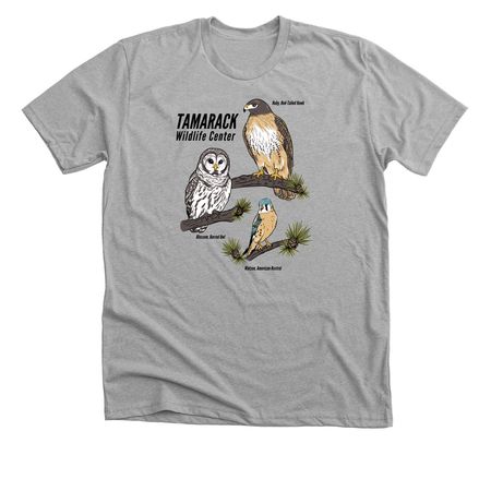 Tamarack Wildlife Center, a Athletic Heather Premium Unisex Tee
