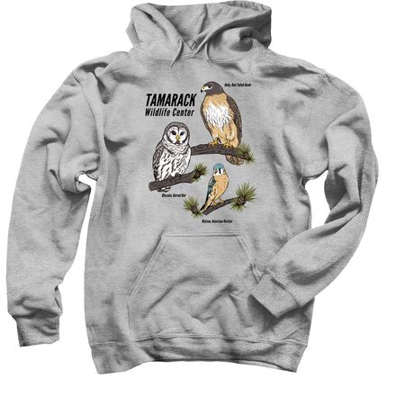 Tamarack Wildlife Center, a Sport Grey Pullover Hoodie
