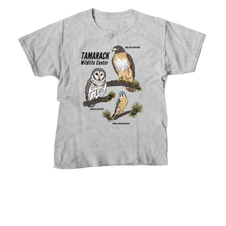 Tamarack Wildlife Center, a Sport Grey Youth Unisex Tee