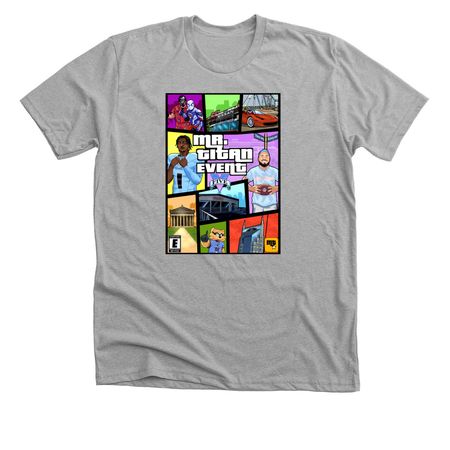 5th Annual Mr. Titan Event Shirt, a Athletic Heather Premium Unisex Tee