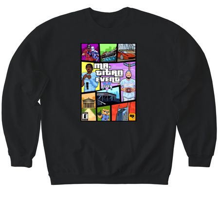 5th Annual Mr. Titan Event Shirt, a Black Softstyle Crewneck Sweatshirt