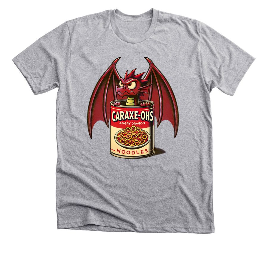 Caraxe-ohs- A Noodle Dragon in Dragon Noodles, a Athletic Heather Premium Unisex Tee