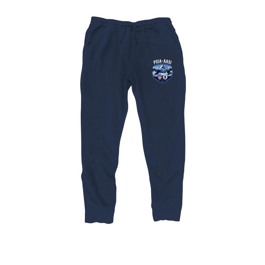 2026 Design Winner Pants (image on leg), a Classic Navy Midweight Fleece Joggers