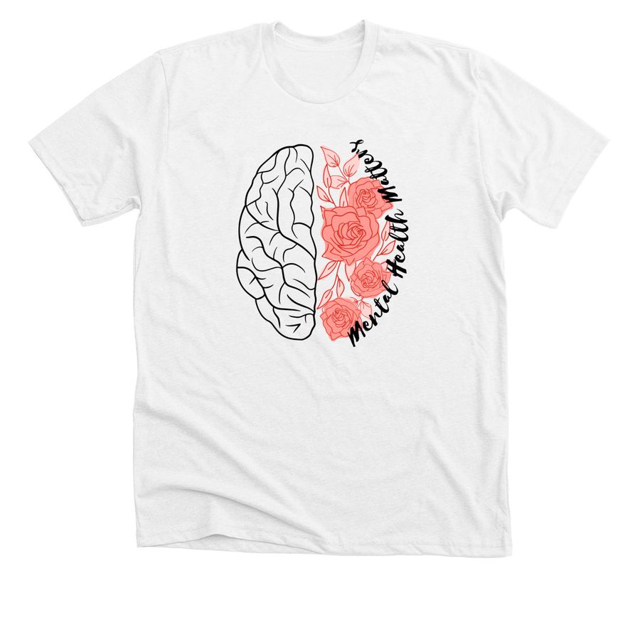 Mental Health Matters, a Solid White Blend Premium Unisex Tee