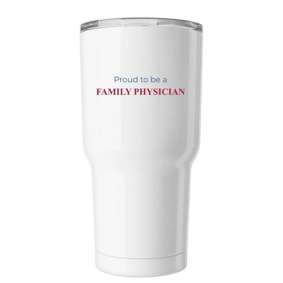 MDAFP-F Tumbler, a White Insulated Tumbler