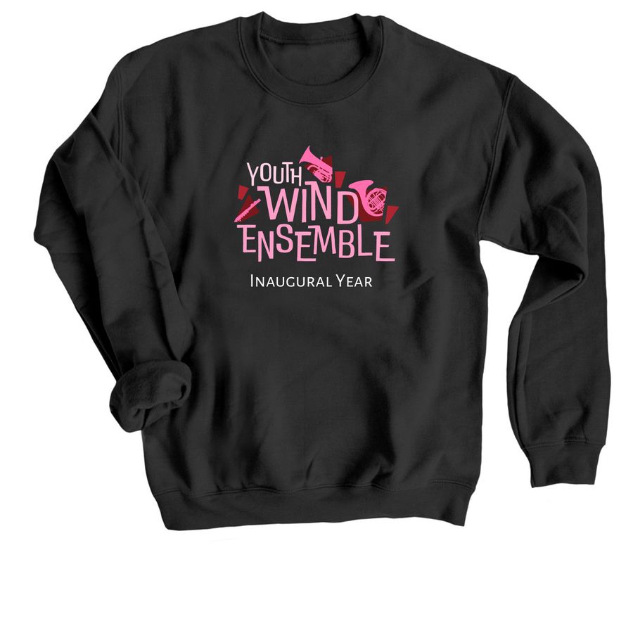 Youth Wind Ensemble - Sweatshirts, a Black Crewneck Sweatshirt