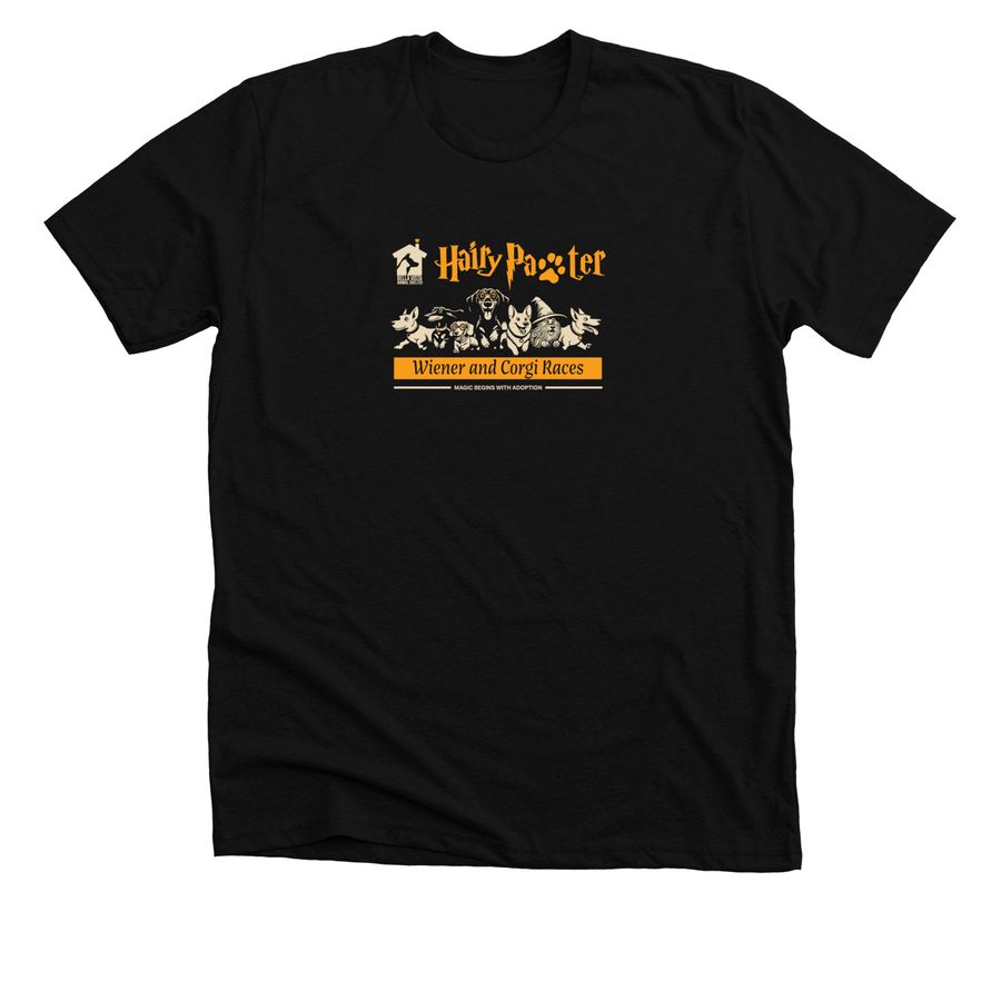 WCTA - Hairy Pawter Dark Background, a Solid Black Blend Premium Unisex Tee