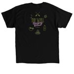 Retreat Cropped Sweatshirt, a Black Classic Unisex Tee (back-view)