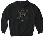 Retreat Cropped Sweatshirt, a Black Gildan Softstyle Pullover Hoodie (back-view)