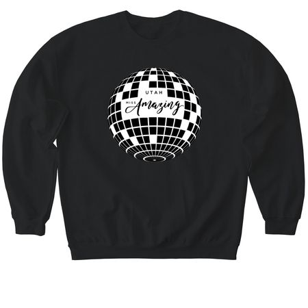 Utah Miss Amazing&nbsp;, a Black Softstyle Crewneck Sweatshirt