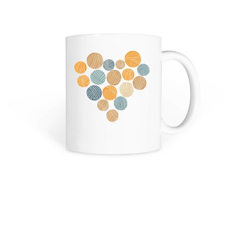 I *heart* Yarn, a White Coffee Mug