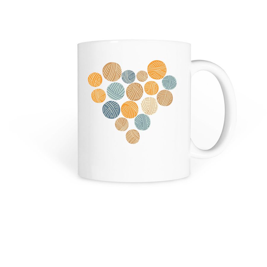 I *heart* Yarn, a White Coffee Mug