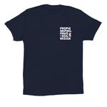 PHPDR Spay & Neuter, a Navy Premium Cotton Tee (back-view)