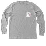 PHPDR Spay & Neuter, a Athletic Heather Premium Long Sleeve Tee (back-view)