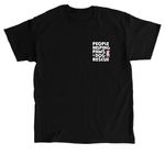 PHPDR Spay & Neuter, a Black Classic Unisex Tee (back-view)