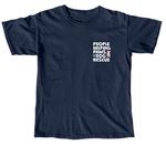 PHPDR Spay & Neuter, a True Navy Comfort Colors Unisex Tee (back-view)