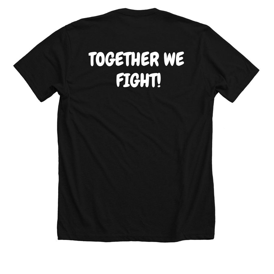 JAMMERS STRONG FOUNDATION(DARK COLOR OPTIONS), a Solid Black Blend Premium Unisex Tee (back-view)
