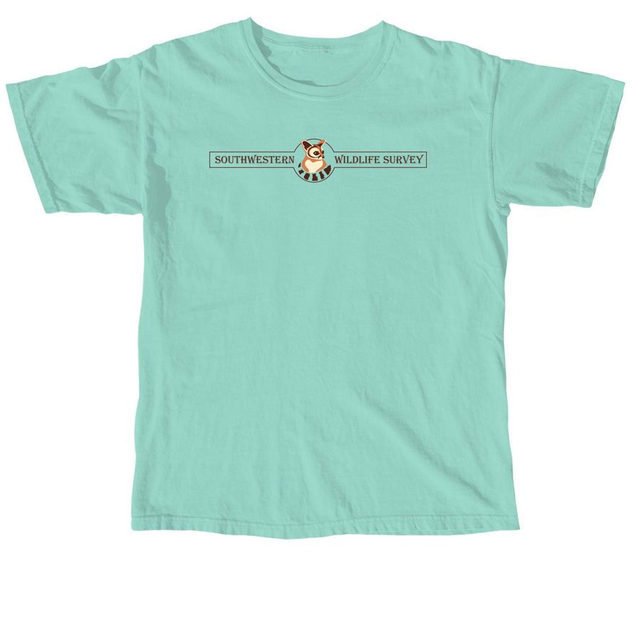 Southwestern Wildlife Survey - Alt Logo, a Chalky Mint Comfort Colors Unisex Tee